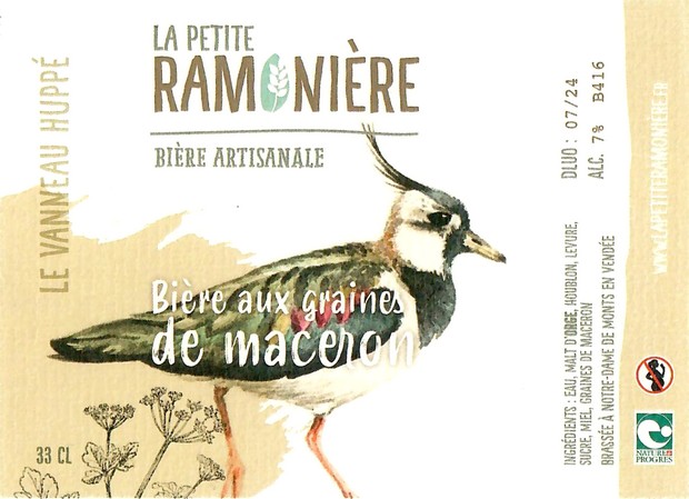 Etiquette BRASSERIE LA PETITE RAMONIERE 45