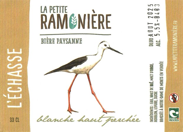 Etiquette BRASSERIE LA PETITE RAMONIERE 48