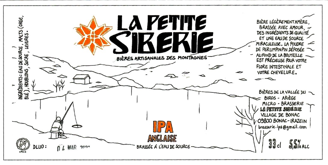 etiquette BRASSERIE LA PETITE SIBERIE 02