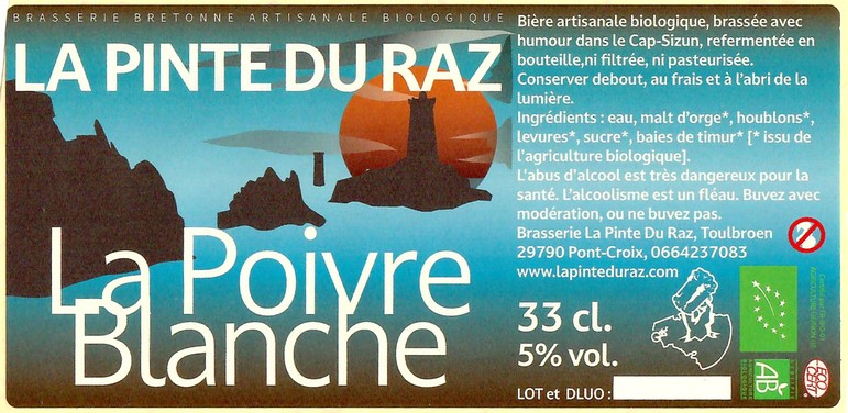 Etiquette BRASSERIE LA PINTE DU RAZ 17