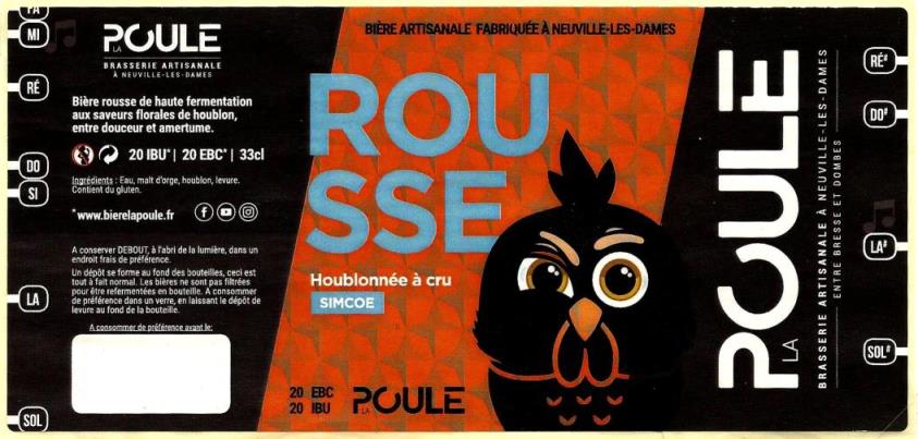 etiquette BRASSERIE LA POULE 04