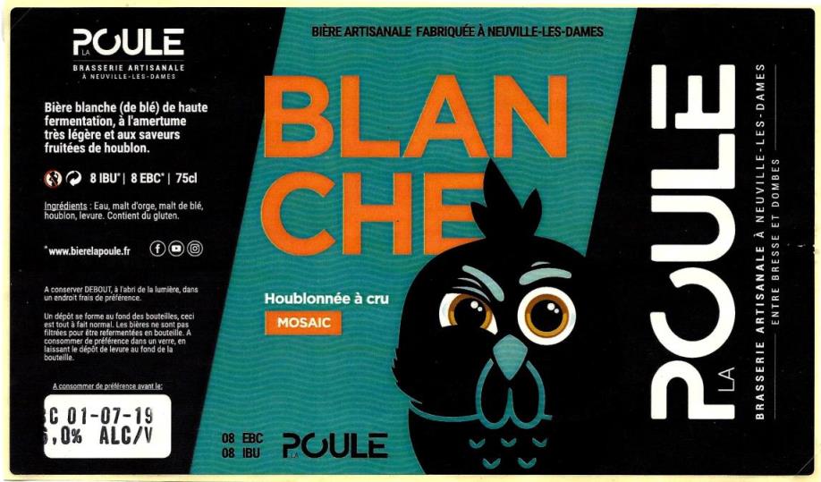 etiquette BRASSERIE LA POULE 05