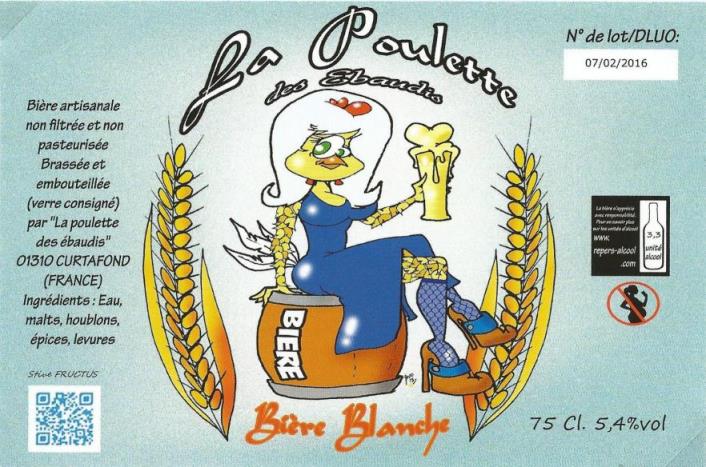 etiquette BRASSERIE LA POULETTE DES EBAUDIS 03