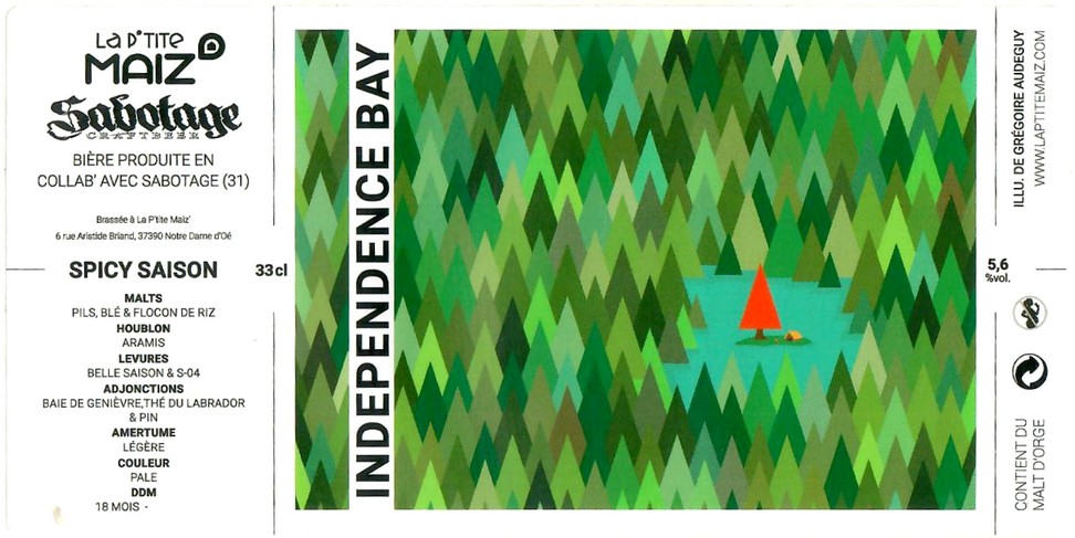 Etiquette BRASSERIE LA PTITE MAIZ 12