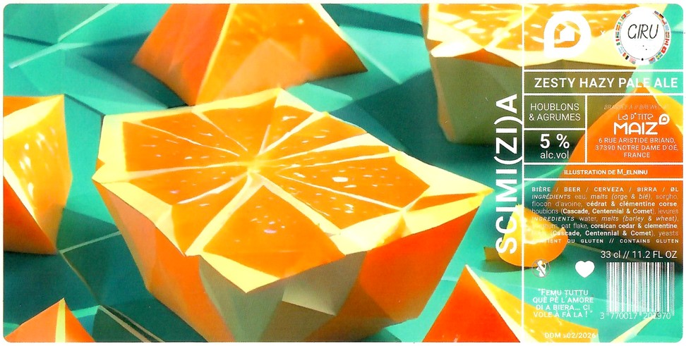 Etiquette BRASSERIE LA PTITE MAIZ 29