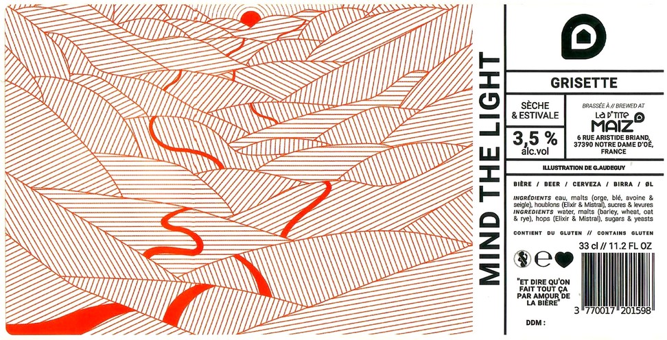Etiquette BRASSERIE LA PTITE MAIZ 35