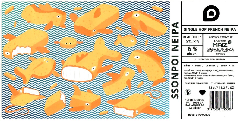 Etiquette BRASSERIE LA PTITE MAIZ 40