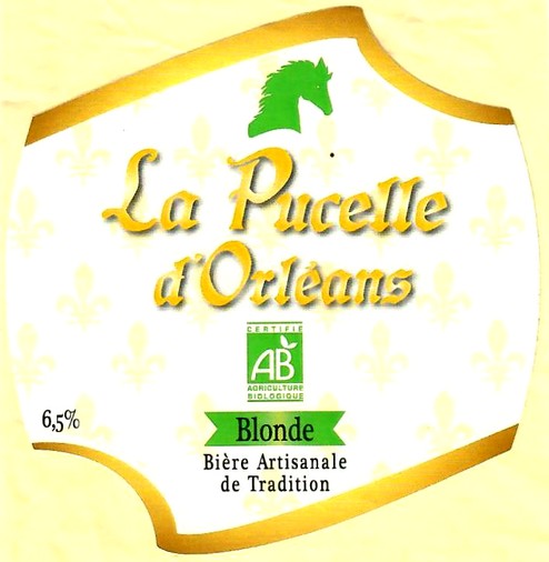 etiquette BRASSERIE LA PUCELLE D'ORLEANS 01