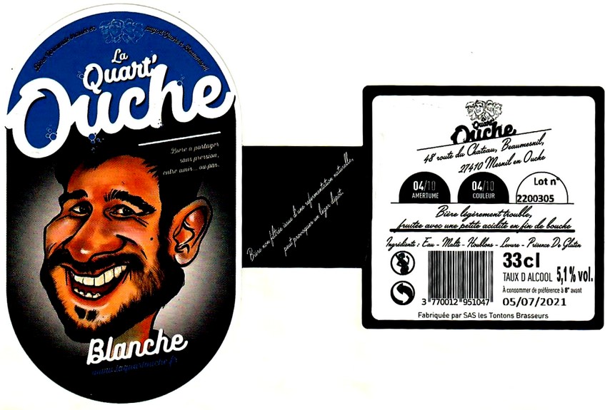 etiquette BRASSERIE LA QUART OUCHE 02