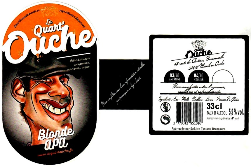 etiquette BRASSERIE LA QUART OUCHE 04