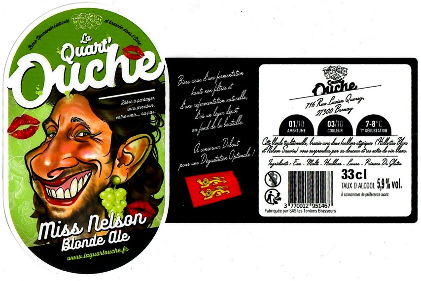 Etiquette BRASSERIE LA QUART'OUCHE 17