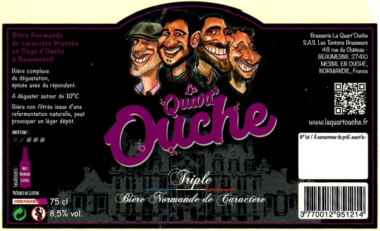 Etiquette BRASSERIE LA QUART'OUCHE 22