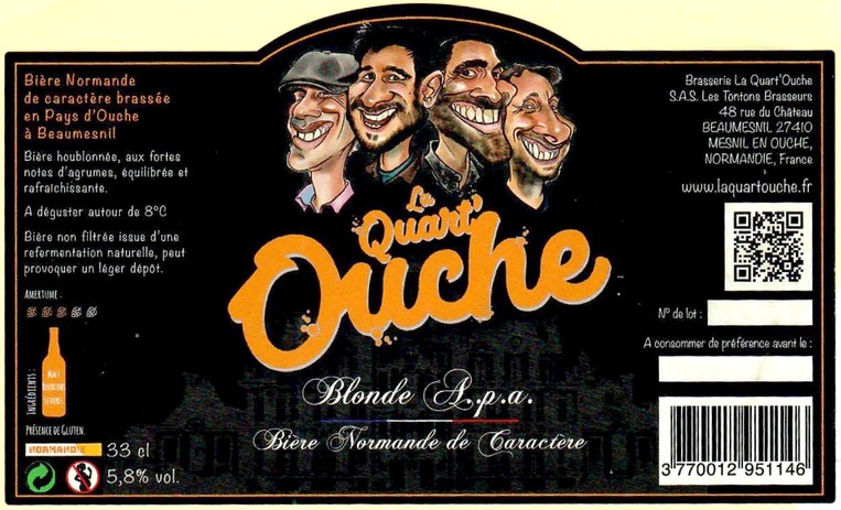 Etiquette BRASSERIE LA QUART'OUCHE 23