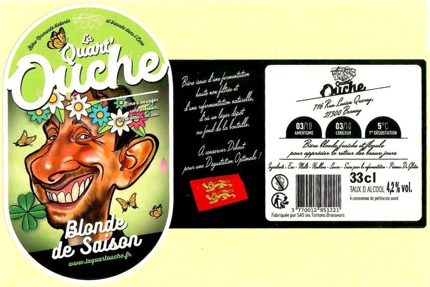 Etiquette BRASSERIE LA QUART OUCHE 36