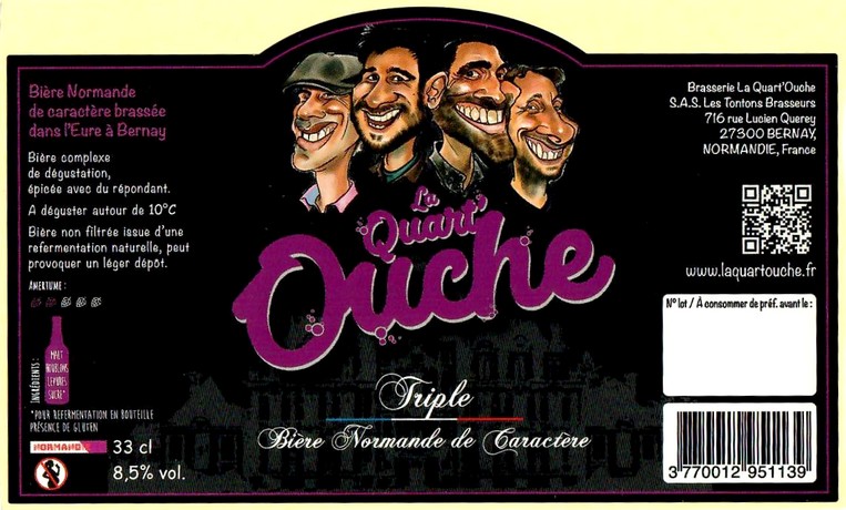 Etiquette BRASSERIE LA QUART OUCHE 37