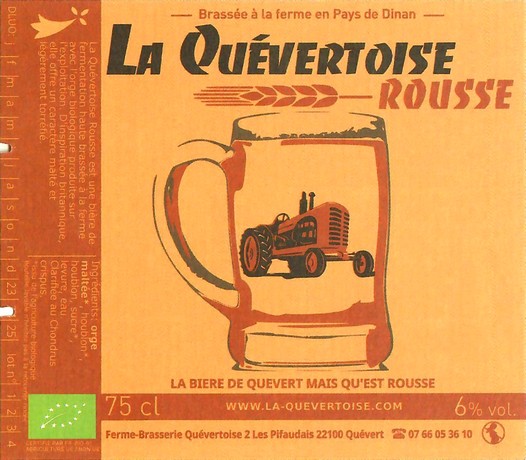 Etiquette BRASSERIE LA QUEVERTOISE 07