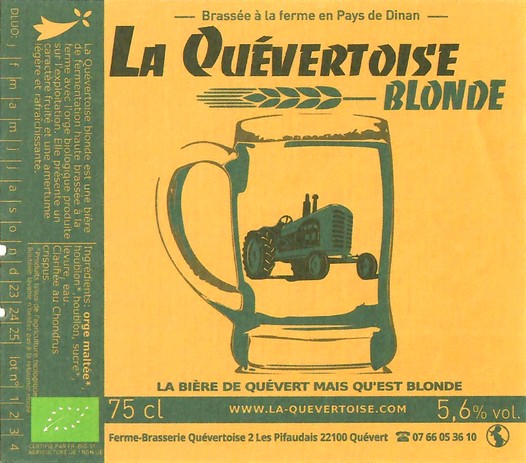 Etiquette BRASSERIE LA QUEVERTOISE 08