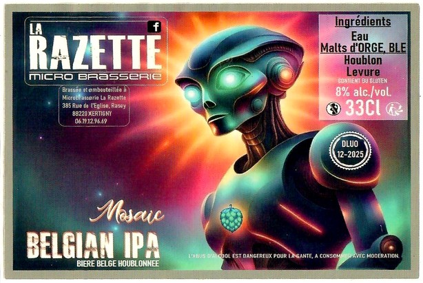 Etiquette BRASSERIE LA RAZETTE 09