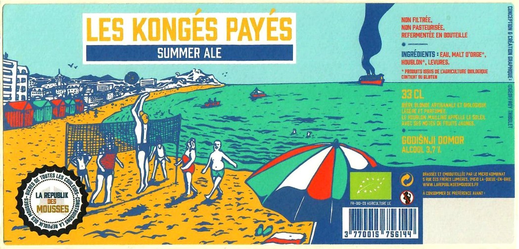 Etiquette BRASSERIE LA REPUBLIK DES MOUSSES 12