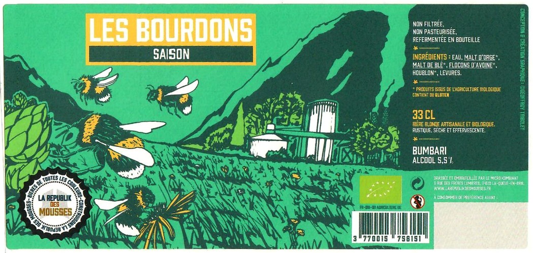 Etiquette BRASSERIE LA REPUBLIK DES MOUSSES 14