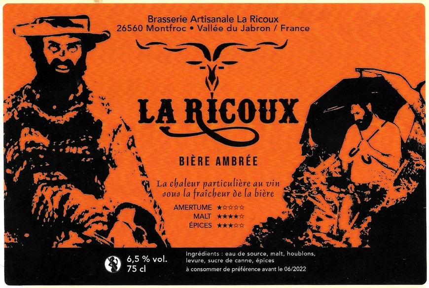 etiquette BRASSERIE LA RICOUX 02