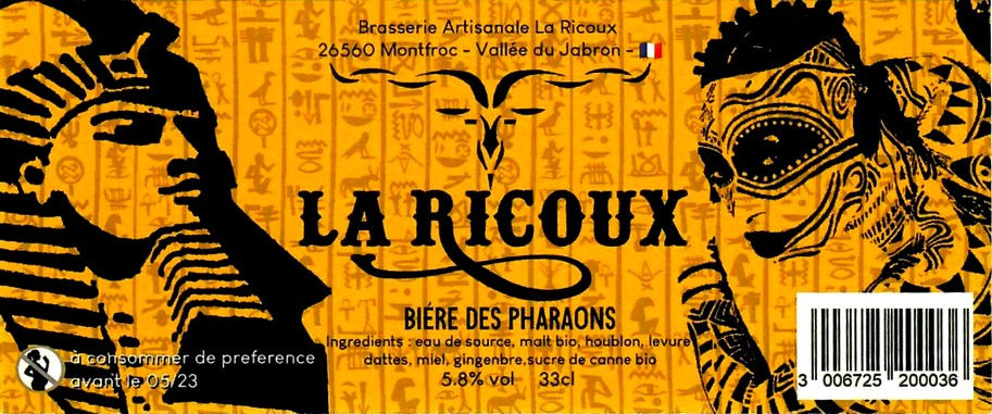 etiquette BRASSERIE LA RICOUX 05