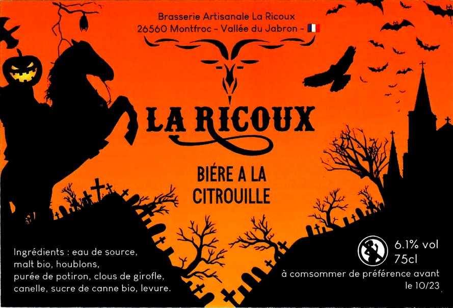 Etiquette BRASSERIE LA RICOUX 09