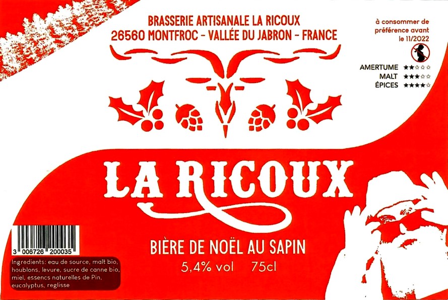 Etiquette BRASSERIE LA RICOUX 10