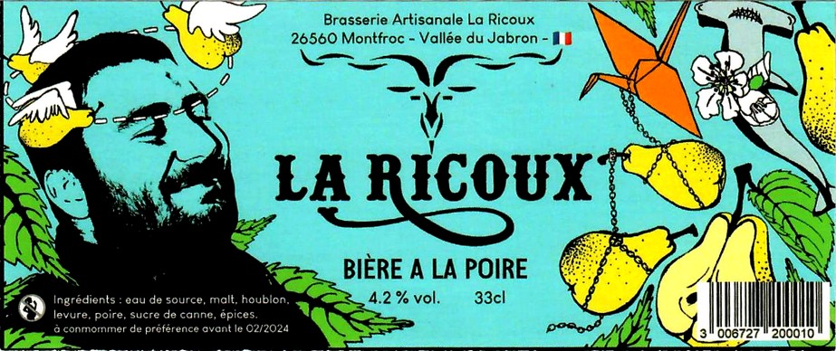 Etiquette BRASSERIE LA RICOUX 11