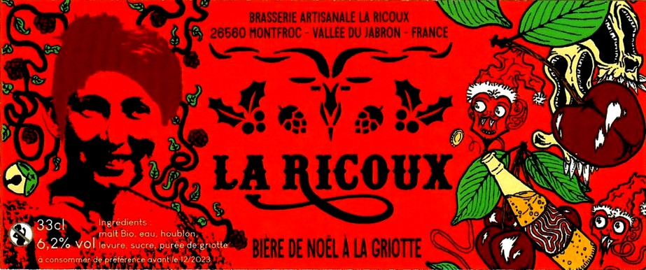 Etiquette BRASSERIE LA RICOUX 12