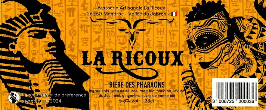 Etiquette BRASSERIE LA RICOUX 14