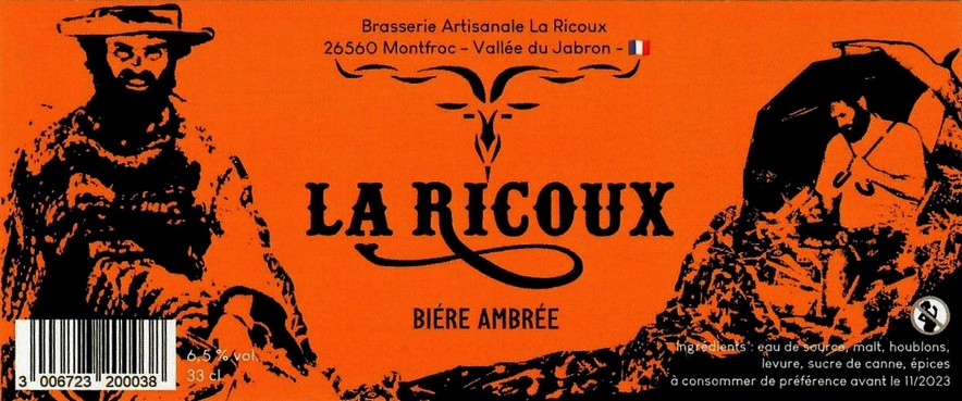Etiquette BRASSERIE LA RICOUX 15