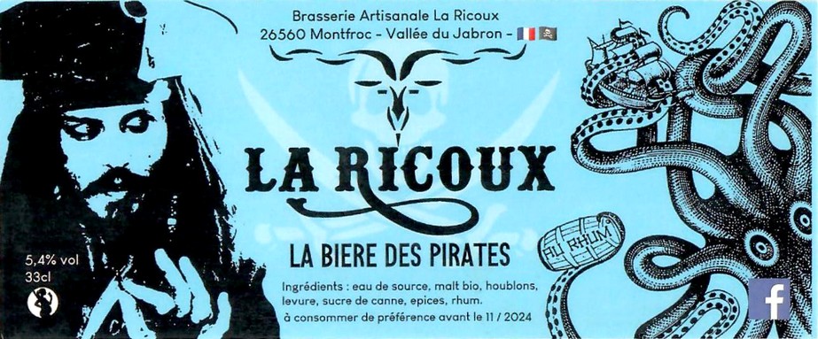 Etiquette BRASSERIE LA RICOUX 18