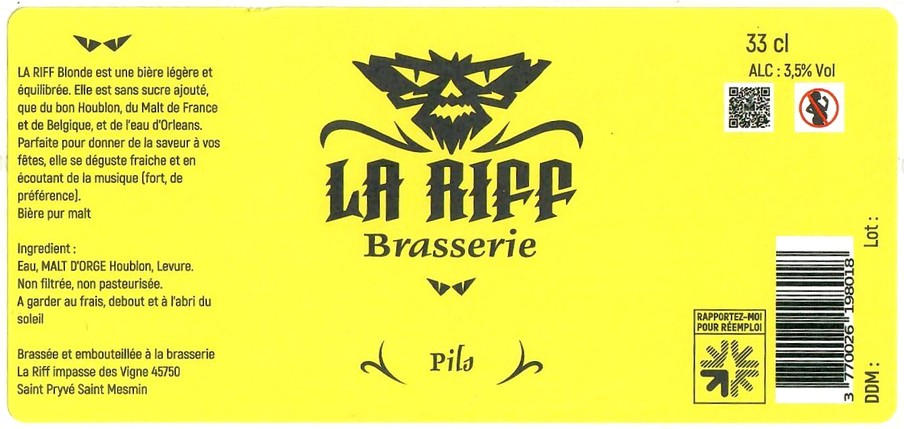 etiquette BRASSERIE RIFF 04