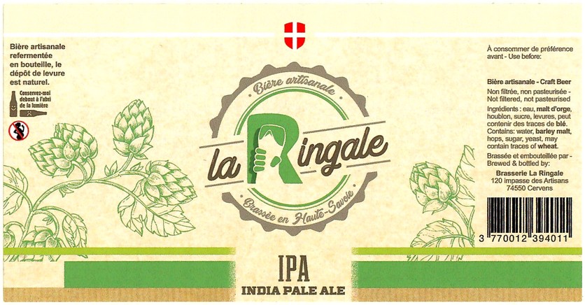 Etiquette BRASSERIE LA RINGALE 01