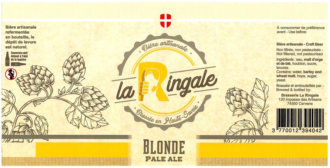 Etiquette BRASSERIE LA RINGALE 05