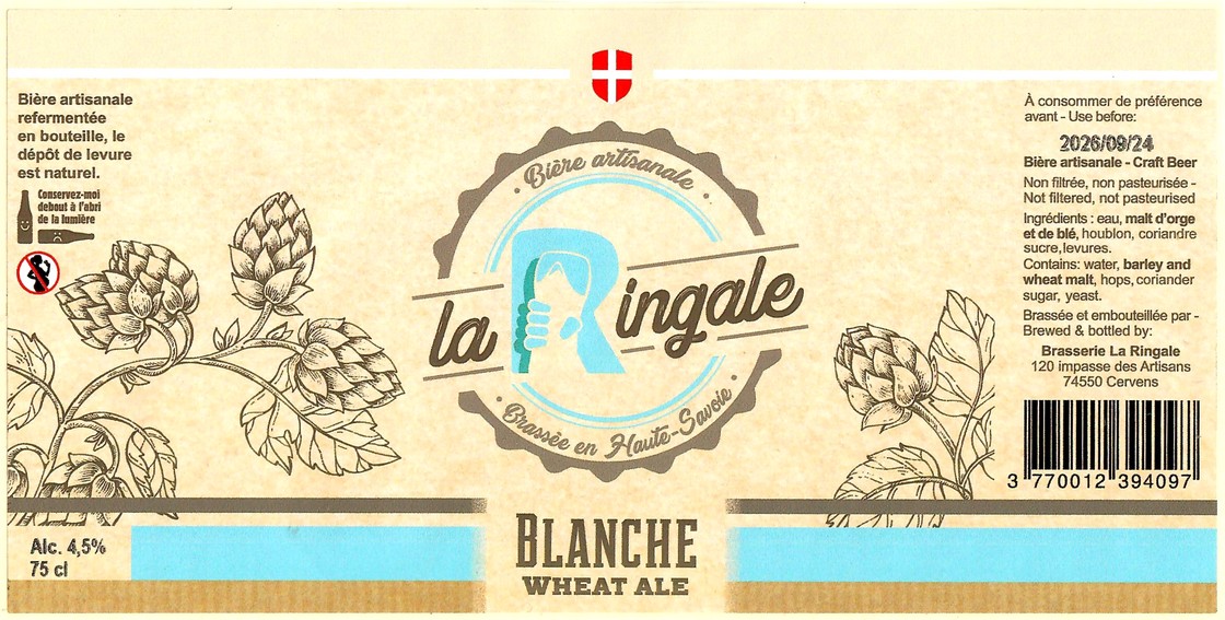 Etiquette BRASSERIE LA RINGALE 10