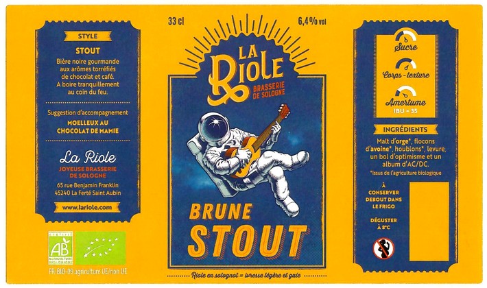 Etiquette BRASSERIE LA RIOLE 02