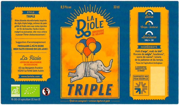 Etiquette BRASSERIE LA RIOLE 05