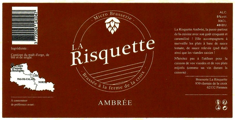 Etiquette BRASSERIE LA RISQUETTE 06