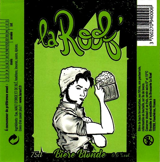 etiquette BRASSERIE LA ROOF 16