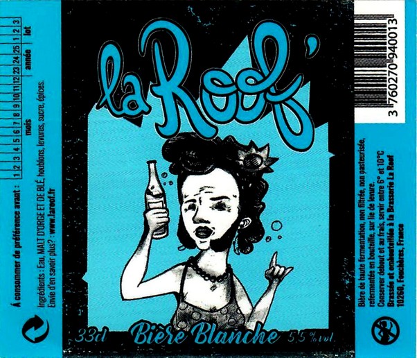 Etiquette BRASSERIE LA ROOF 21