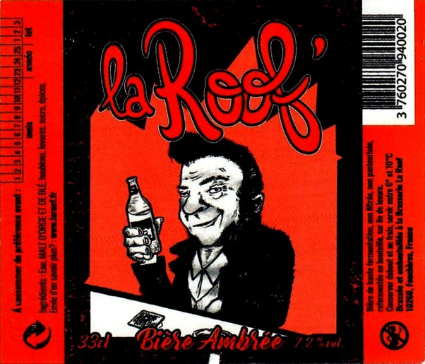 Etiquette BRASSERIE LA ROOF 22