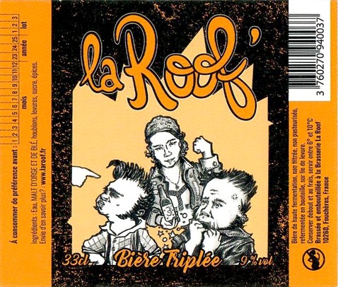 Etiquette BRASSERIE LA ROOF 28