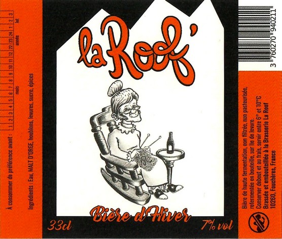 Etiquette BRASSERIE LA ROOF 30