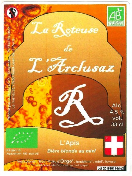 Etiquette BRASSERIE LA ROTEUSE DE L'ARCLUSAZ 02