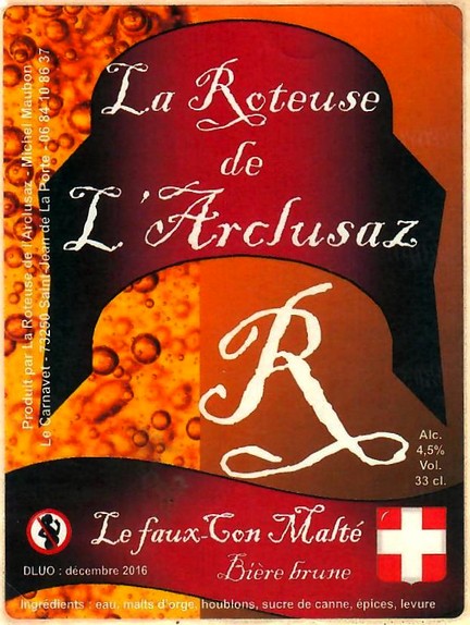 Etiquette BRASSERIE LA ROTEUSE DE L'ARCLUSAZ 03