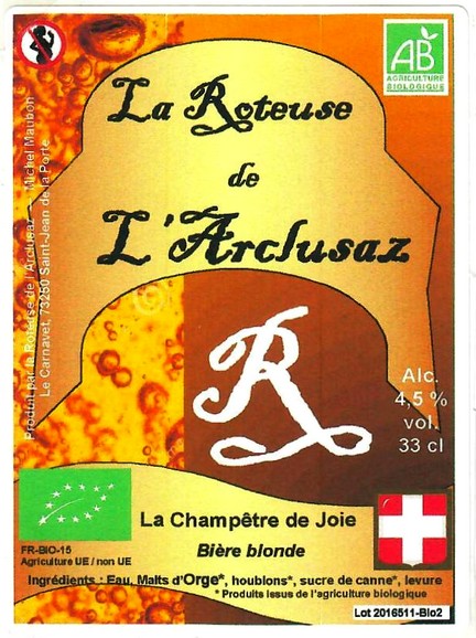 Etiquette BRASSERIE LA ROTEUSE DE L'ARCLUSAZ 05