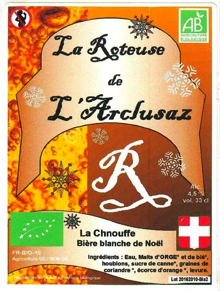 Etiquette BRASSERIE LA ROTEUSE DE L'ARCLUSAZ 07