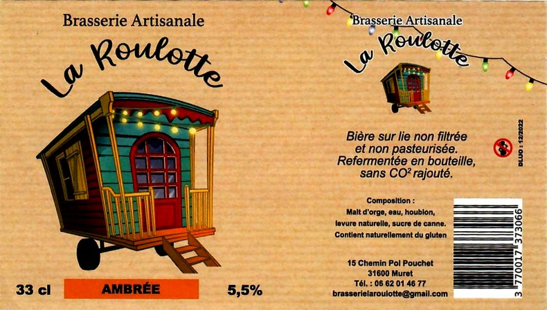 etiquette BRASSERIE LA ROULOTTE 01